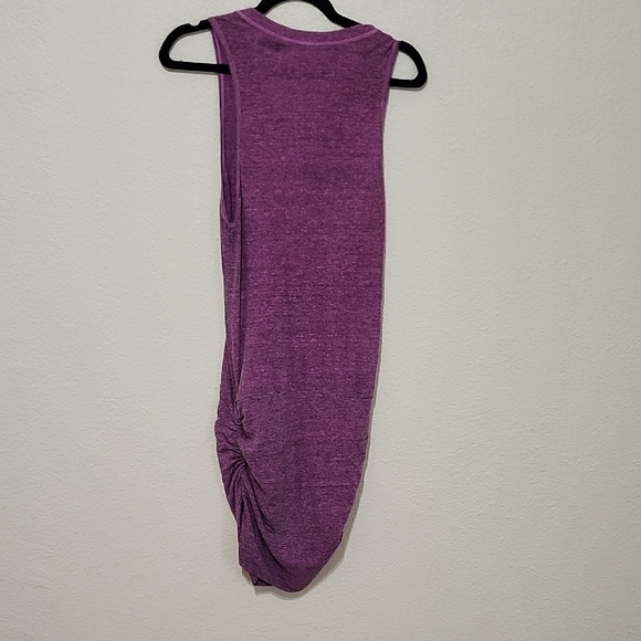 Monrow Purple Ruched Midi Tank Dress - Picture 9 of 11